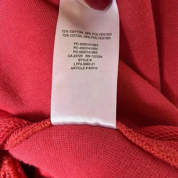 ARITZIA TNA AIRY AF  CROPPED  RED TOP, PTP 23”,women Lg ,oversized cropped - Picture 6 of 12